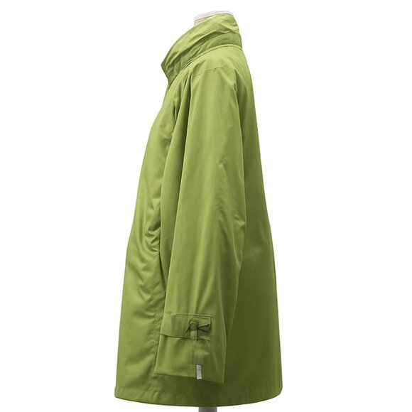 Alfani Women’s Rain Jacket Trench Chartreuse Y2K Lightweight Drawstring Size XL - Picture 6 of 13